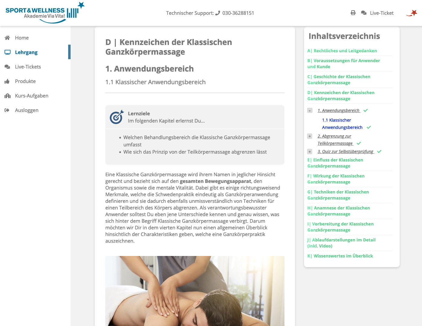 Klassische Ganzkörpermassage Bild 2